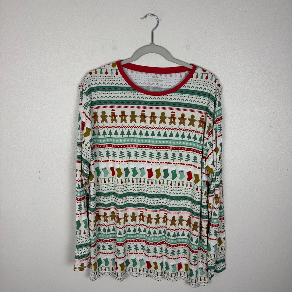 Little Sleepies Festive Fair Isle Holiday Pajama Top